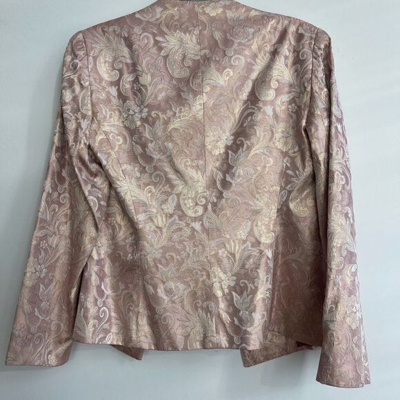 Michaelangelo Women's Pink Top Zip Up Sleeveless With Coat & Skirt Set Size 8 - Picture 7 of 15